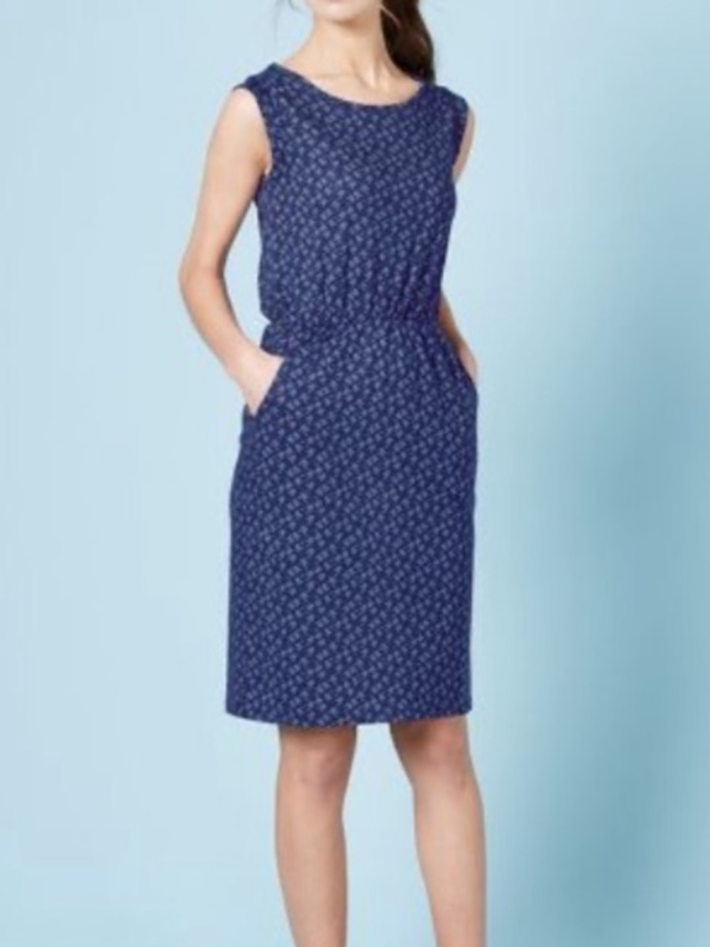 Boden Blackberry Grape Print Purple Sleeveless Dress 4R